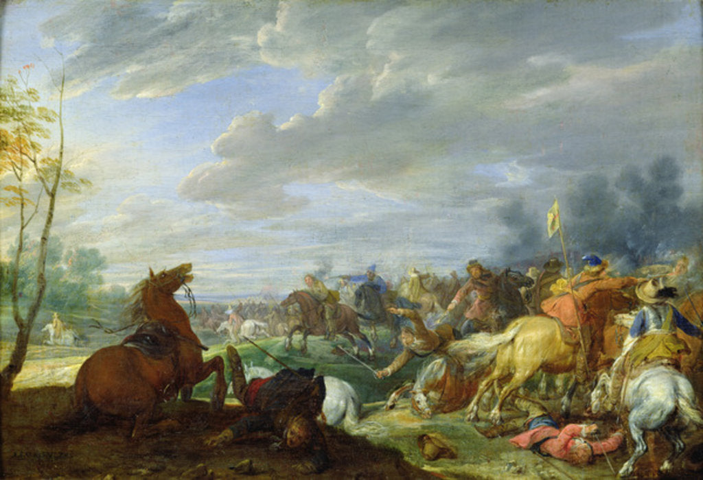 Detail of Shock cavalry by Adam Frans van der Meulen