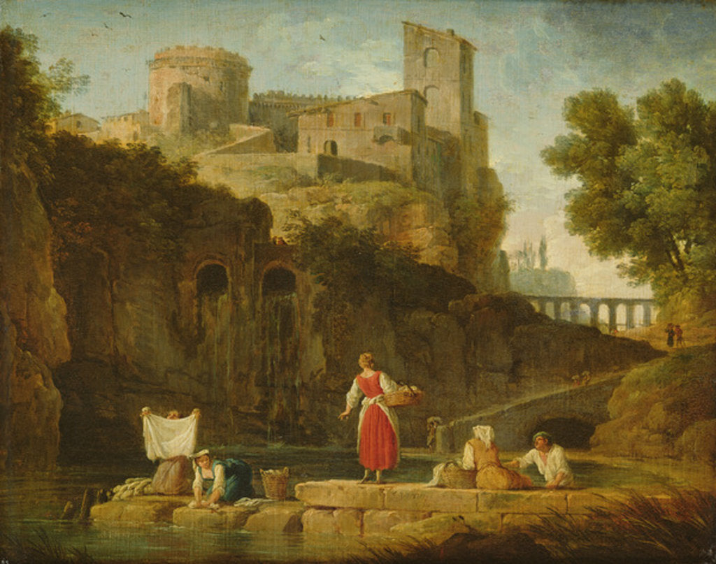 Detail of View of Italy by Claude Joseph Vernet