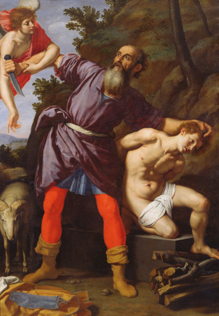 Detail of The Sacrifice of Abraham by Cristofano Allori