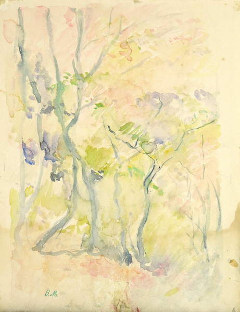 Detail of Forest in Fontainebleau, 1893 by Berthe Morisot