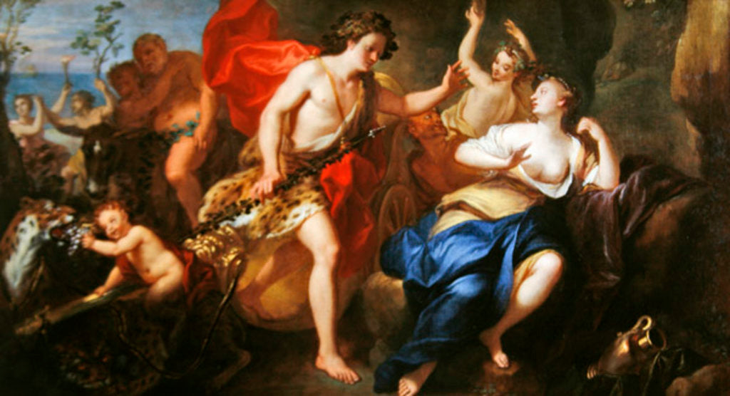 Detail of Bacchus and Ariadne by French School