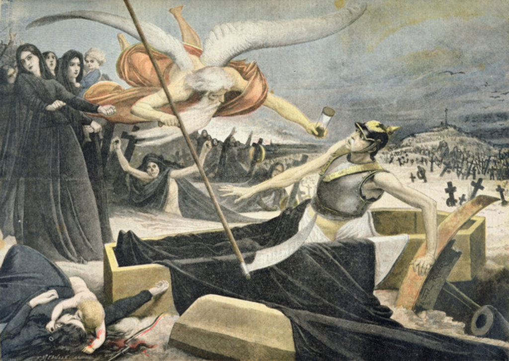 Detail of The death of Bismarck by F. L. & L. Royer Meaulle