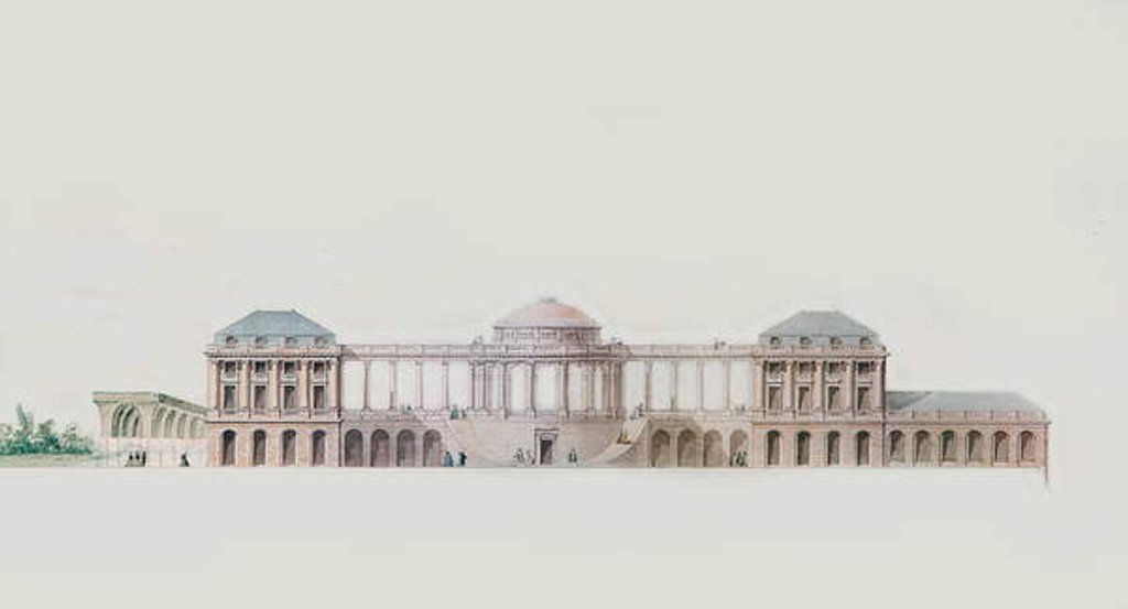 Detail of First design for the Chateau du Bouilh, Saint Andre de Cubzac, Aquitaine, c.1787 by Victor Louis