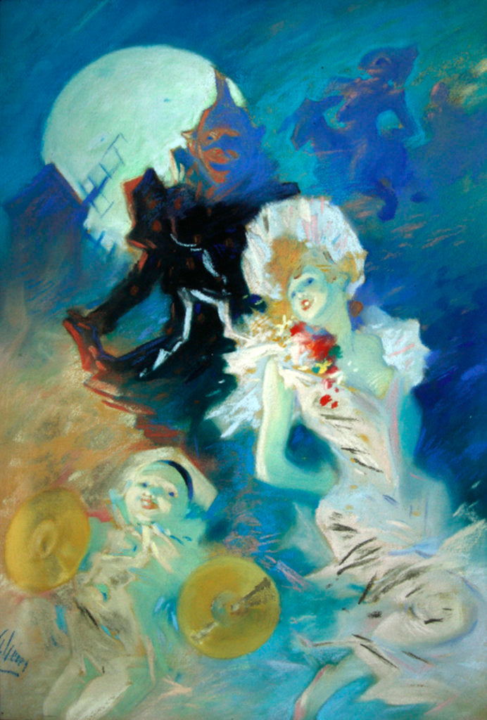 Detail of Crazy Happiness by Jules Cheret