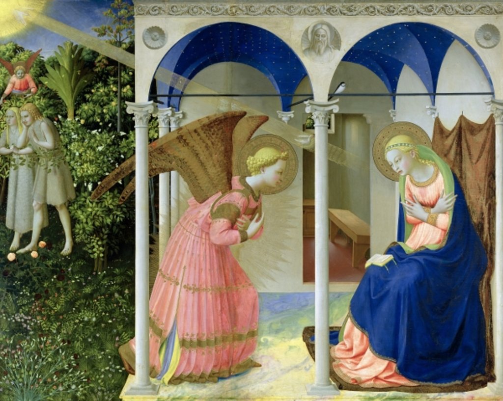 Detail of The Annunciation, 1426 by Fra Angelico