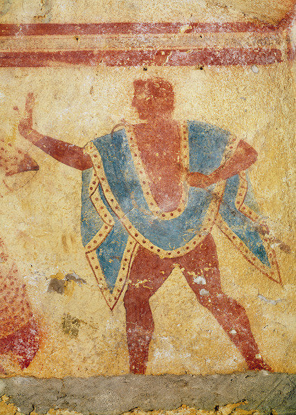 Detail of Dancer with a green tunic by Etruscan