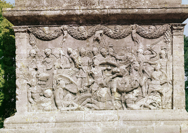 Detail of Detail of the mausoleum by Anonymous