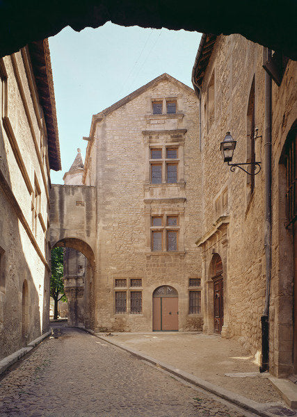 Detail of A street in Saint-Remy-de-Provence by Anonymous