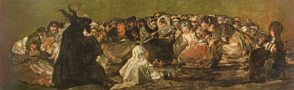 Detail of The Witches' Sabbath or The Great He-goat, c.1821-23 by Francisco Jose de Goya y Lucientes