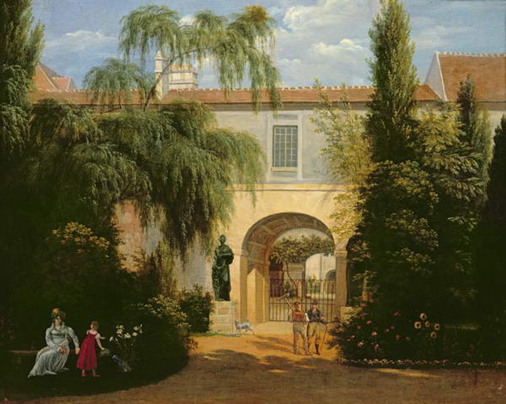 Detail of Garden in a courtyard by Etienne Bouhot