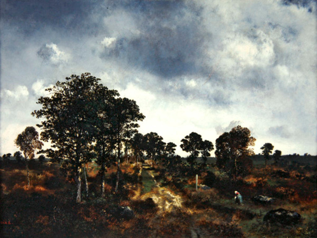 Detail of Landscape by Narcisse Virgile Diaz de la Pena