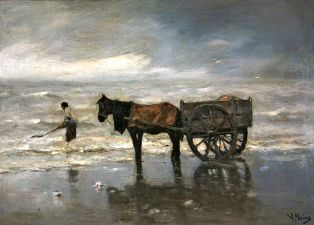 Detail of The Collection at Goemon by Anton Mauve