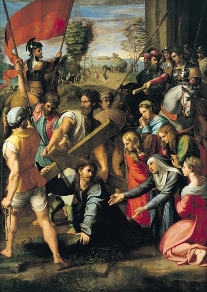 Detail of The Fall on the Road to Calvary, 1517 by Raphael