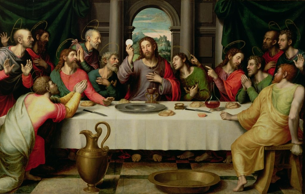 Detail of The Last Supper by Vicente Juan Macip