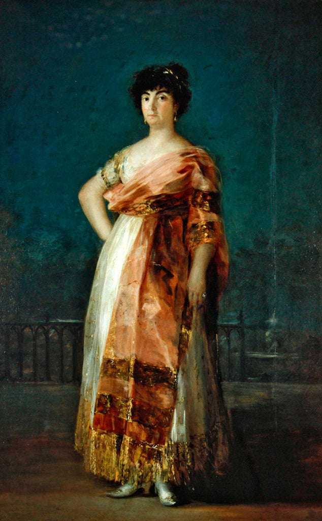 Detail of Portrait of La Tirana, Maria Fernandez, c.1792 by Francisco Jose de Goya y Lucientes