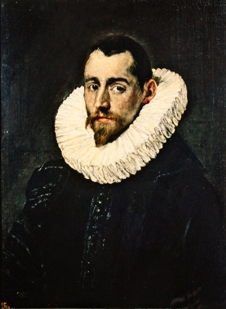 Detail of Portrait of a young knight by El Greco