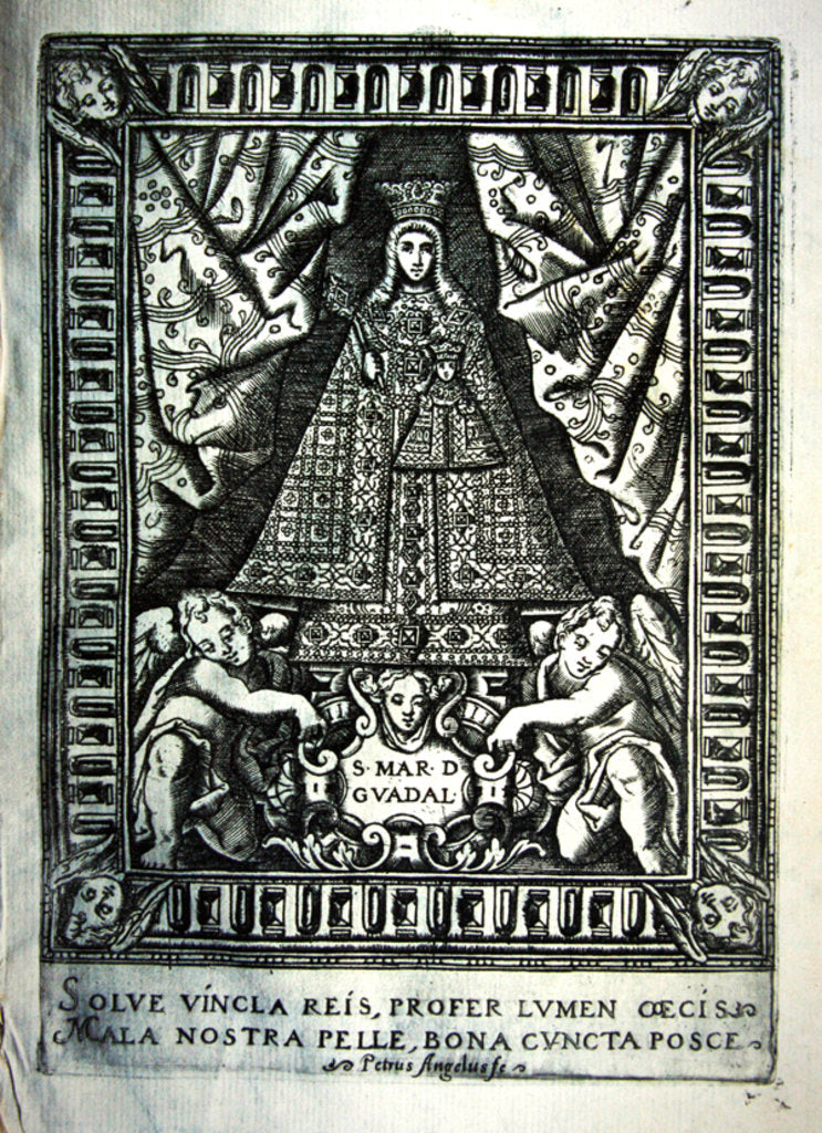 Detail of Our Lady of Guadalupe by Spanish School