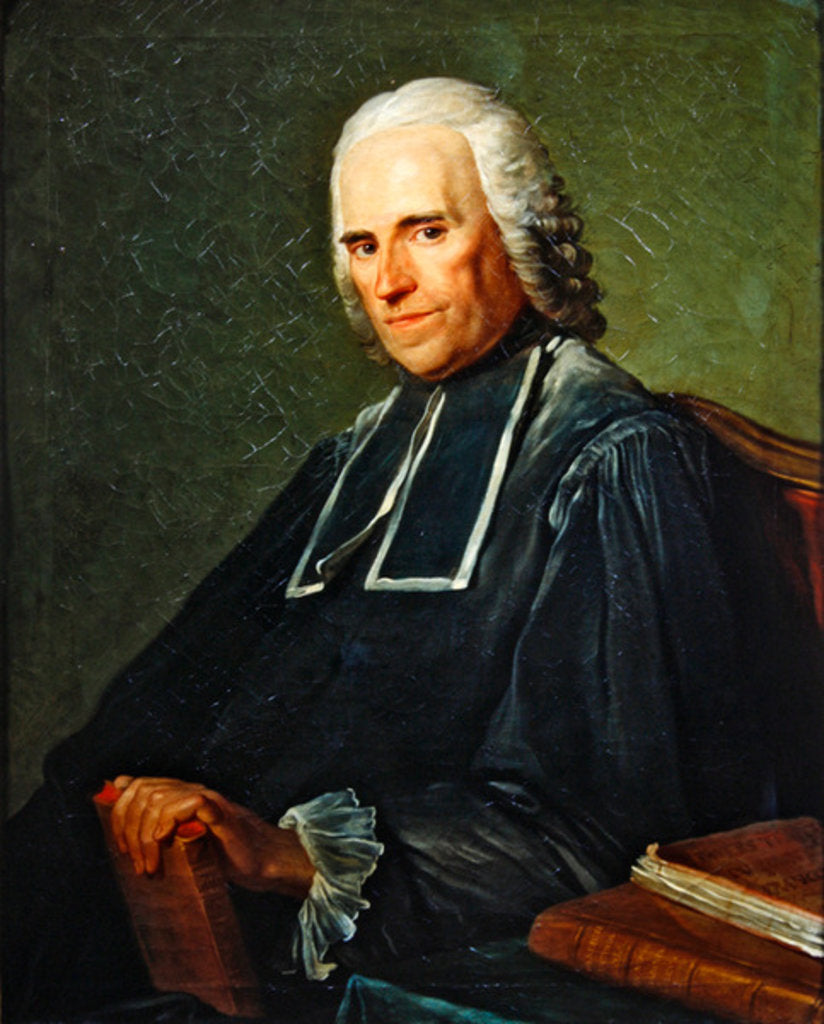 Detail of Portrait of Robert Joseph Pothier, c.1760-70 by Simon Bernard Le Noir