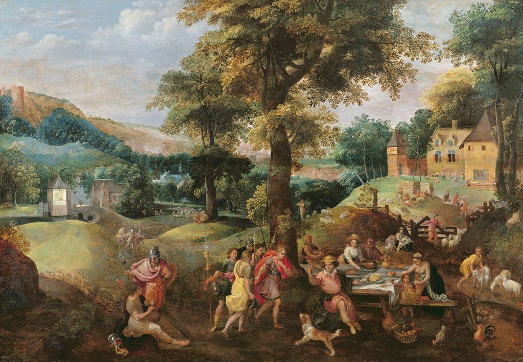 Detail of Cincinnatus receiving the deputies of Rome by Belgian School