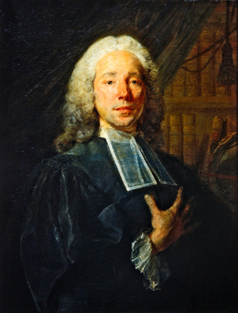 Detail of Portrait of Daniel Jousse by Jean-Baptiste Perronneau