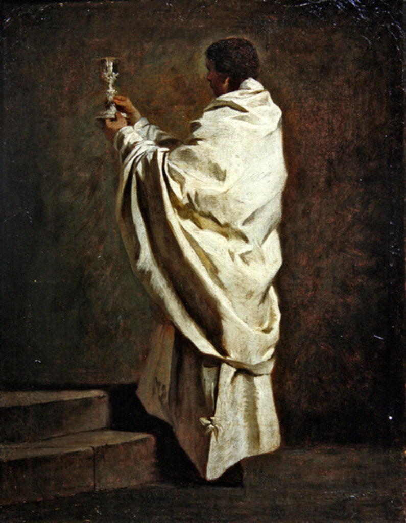 Detail of Deacon holding a chalice, c.1743-47 by Pierre Subleyras