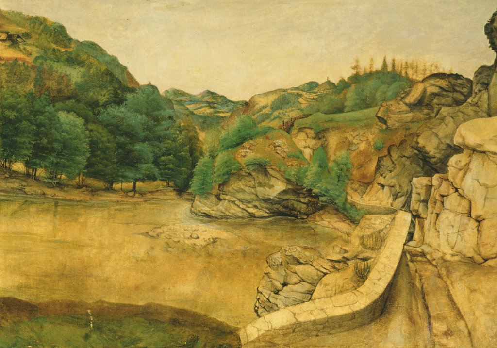 Detail of Road in the Alps, 1495 by Albrecht Dürer or Duerer