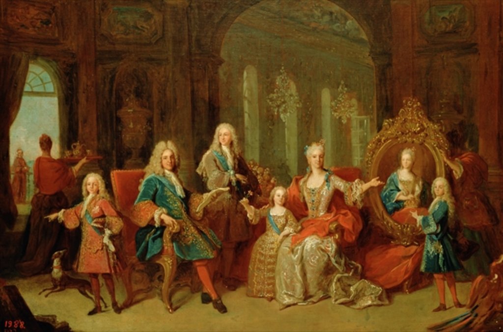 Detail of The Family of Philip V of Bourbon, c.1722 by Jean Ranc