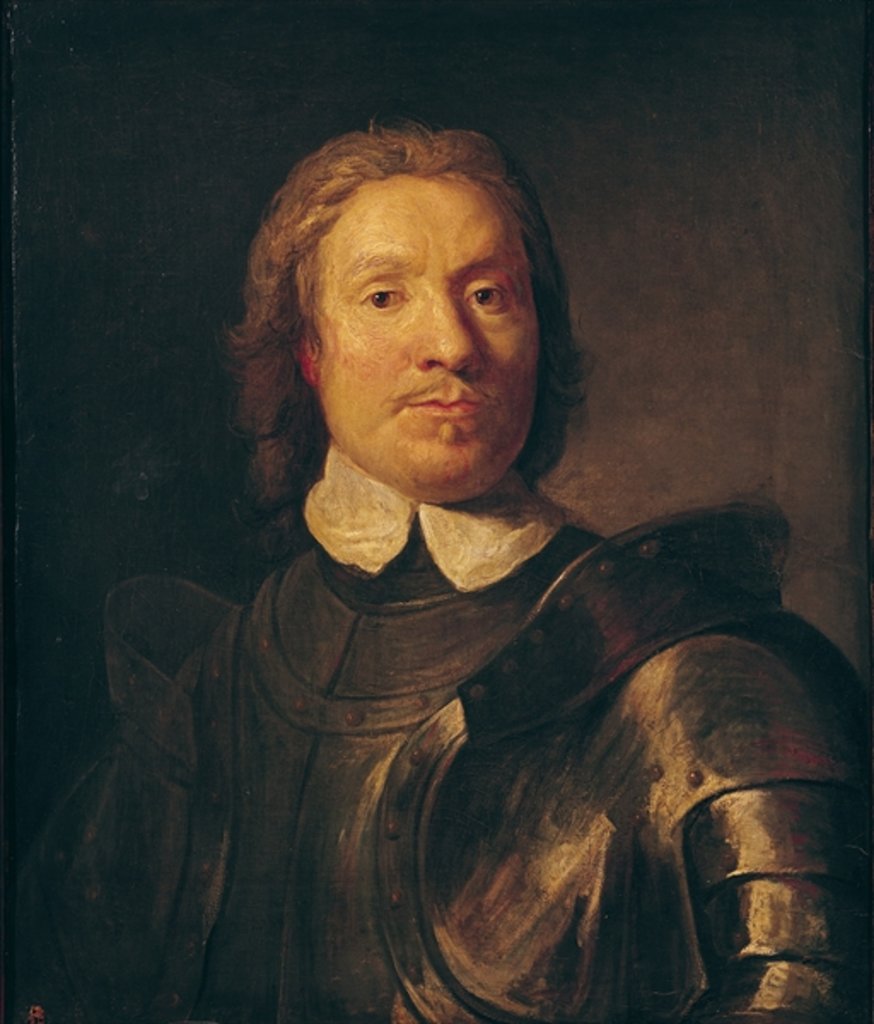 Detail of Oliver Cromwell by Gaspar de Crayer
