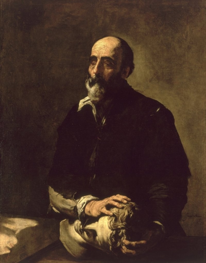 Detail of Portrait of the Blind Sculptor, Gambazo 1632 by Jusepe de Ribera