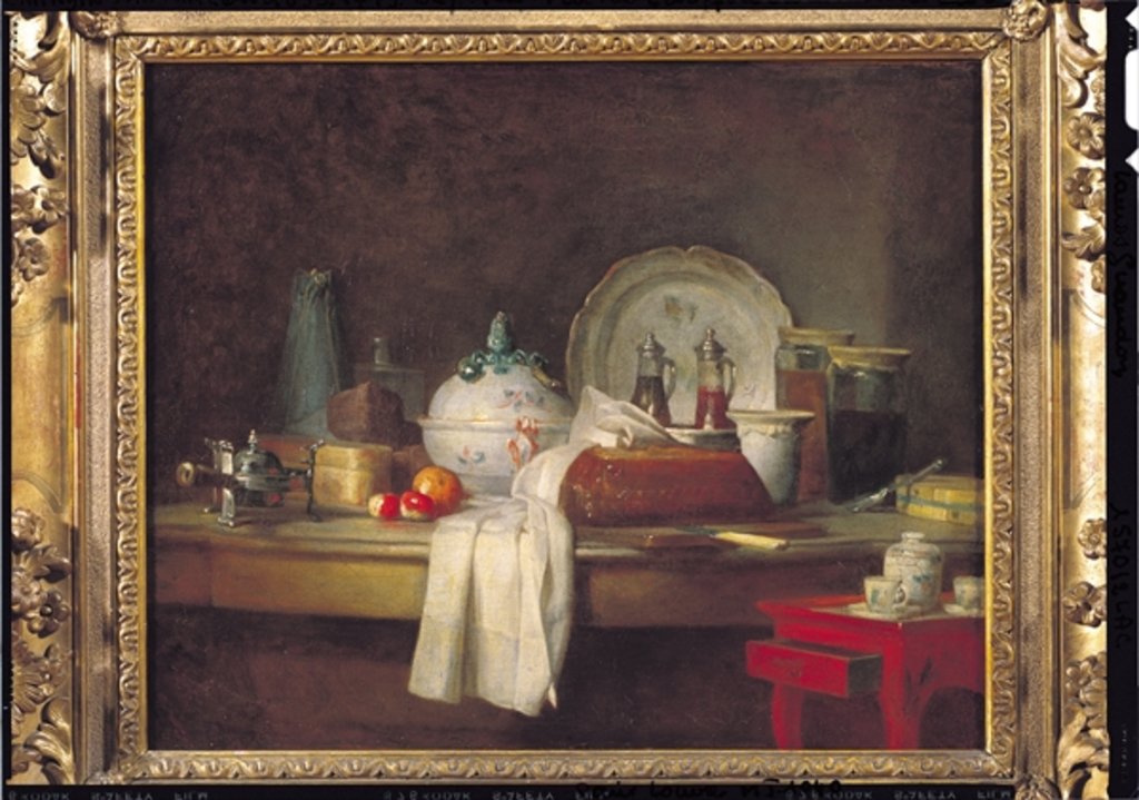 Detail of The Officers' Mess or The Remains of a Lunch, 1763 by Jean-Baptiste Simeon Chardin