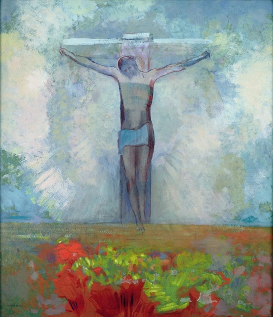 Detail of The Crucifixion, c.1910 by Odilon Redon