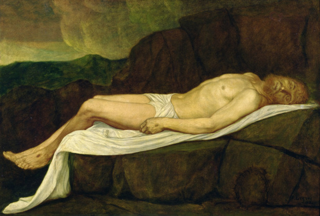 Detail of The Dead Christ, 1888 by Alphonse Legros