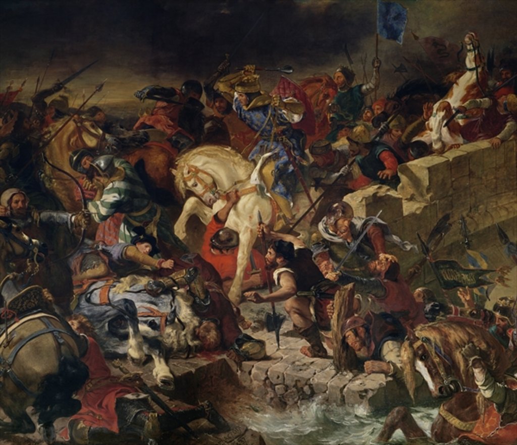 Detail of The Battle of Taillebourg, 21st July 1242, 1837 by Ferdinand Victor Eugene Delacroix