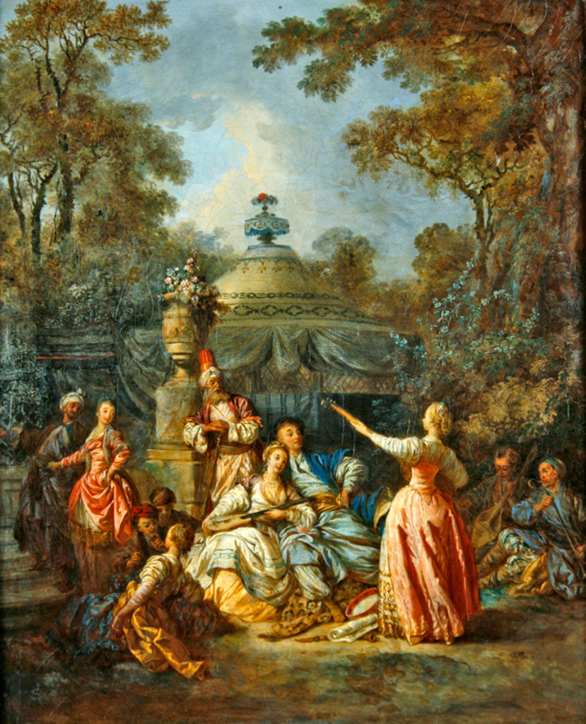 Detail of Russian Concert, 1770 by Jean Baptiste Leprince