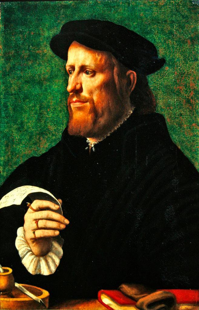 Detail of Portrait of a man, 1575 by Dutch School