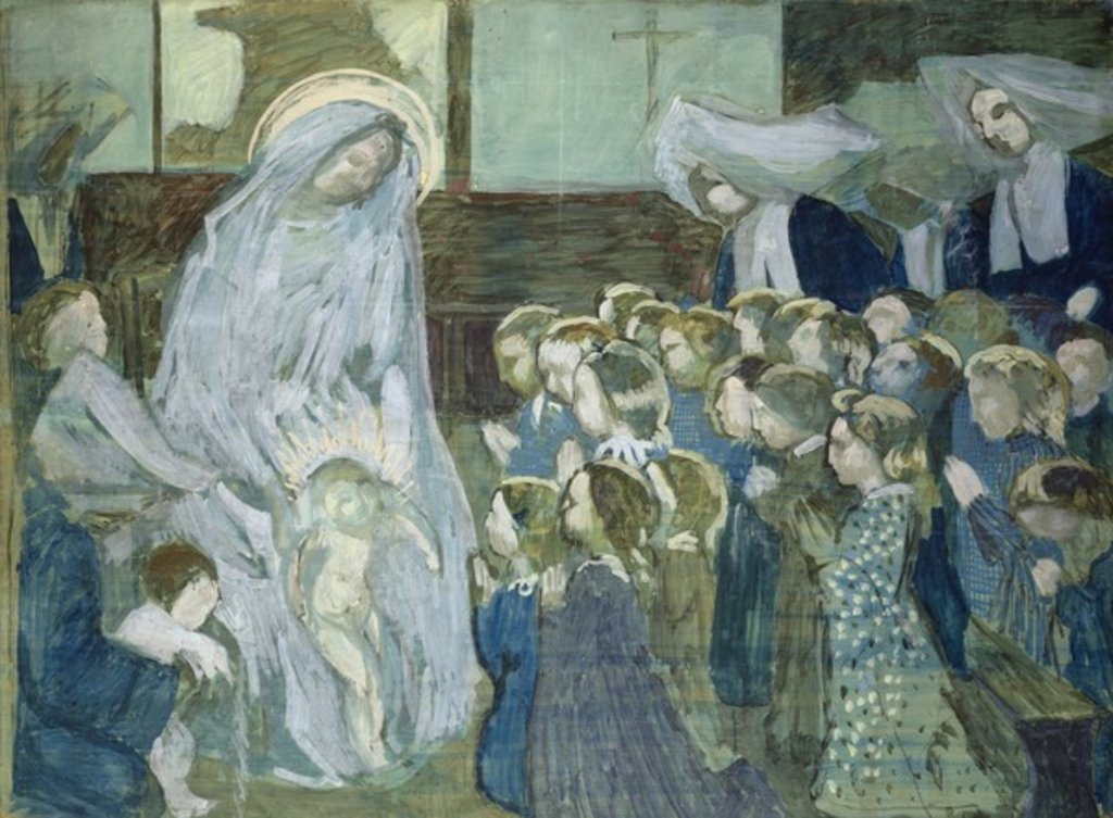 Detail of Sketch of the Virgin at school, 1903 by Maurice Denis