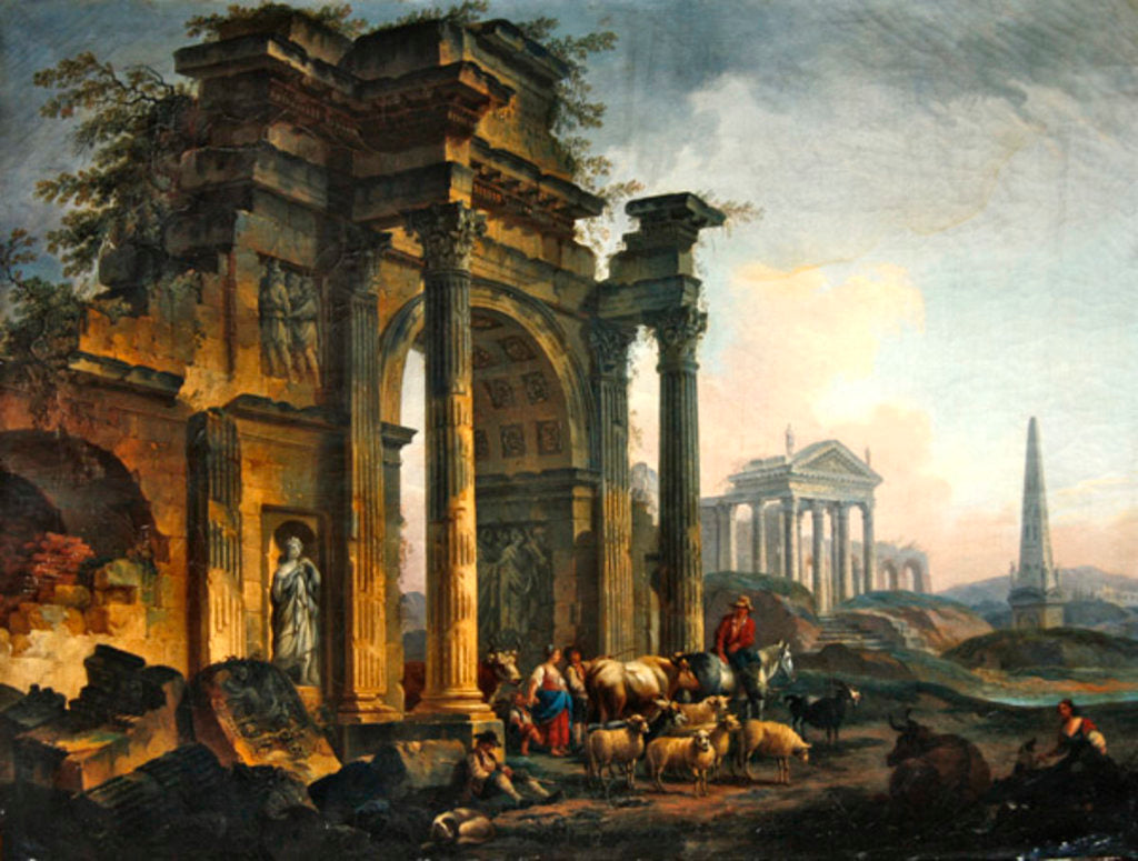 Detail of Triumphal Arch by Pierre Antoine Demachy