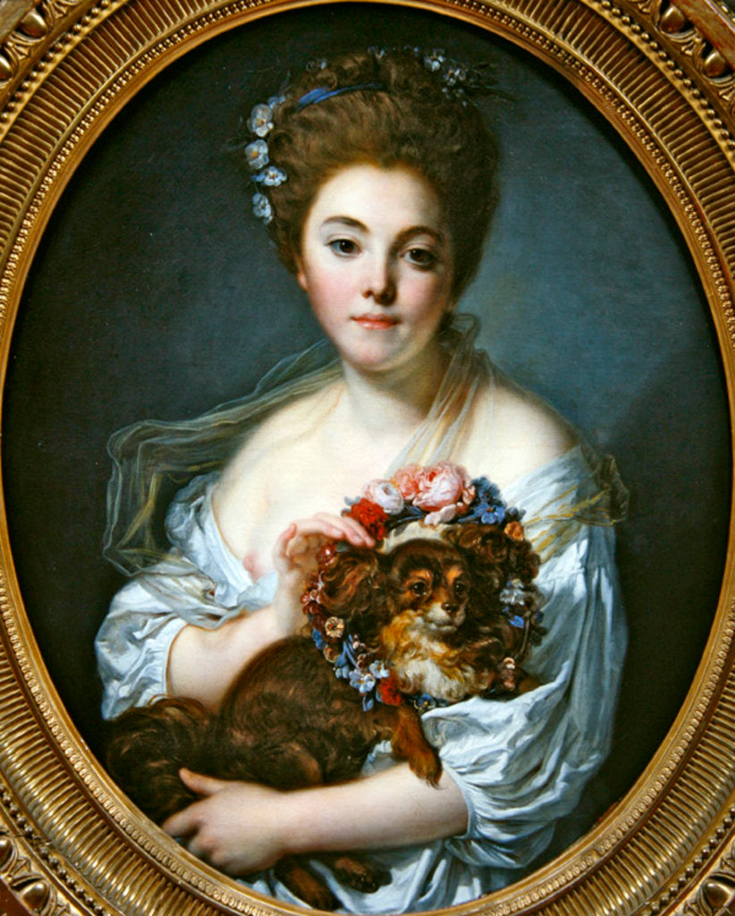 Detail of Madame de Porcin, 1774 by Jean Baptiste Greuze