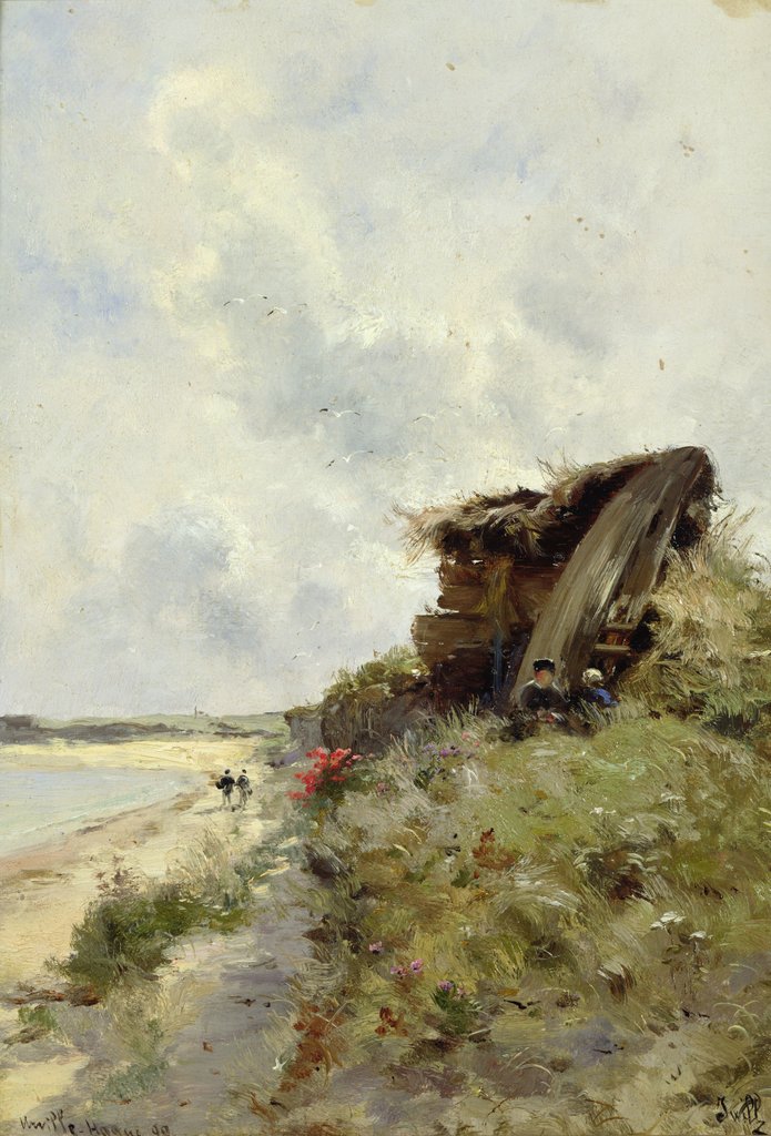 Detail of In the Hague by Marie Joseph Leon Clavel Iwill