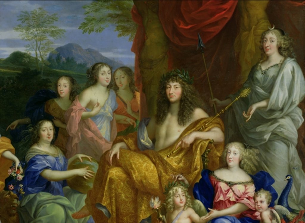 Detail of The Family of Louis XIV 1670 by Jean Nocret