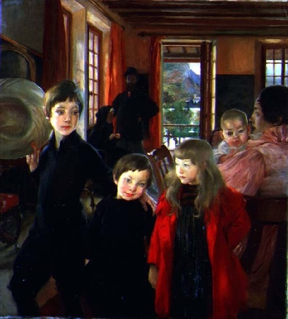 Detail of The Artist's Family, 1890 by Paul Albert Besnard