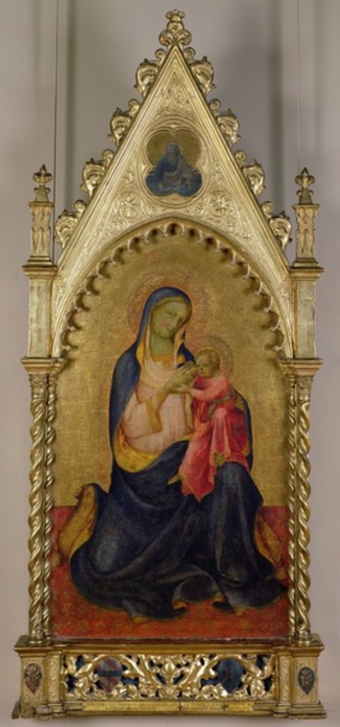 Detail of The Virgin and Child by Lorenzo Monaco