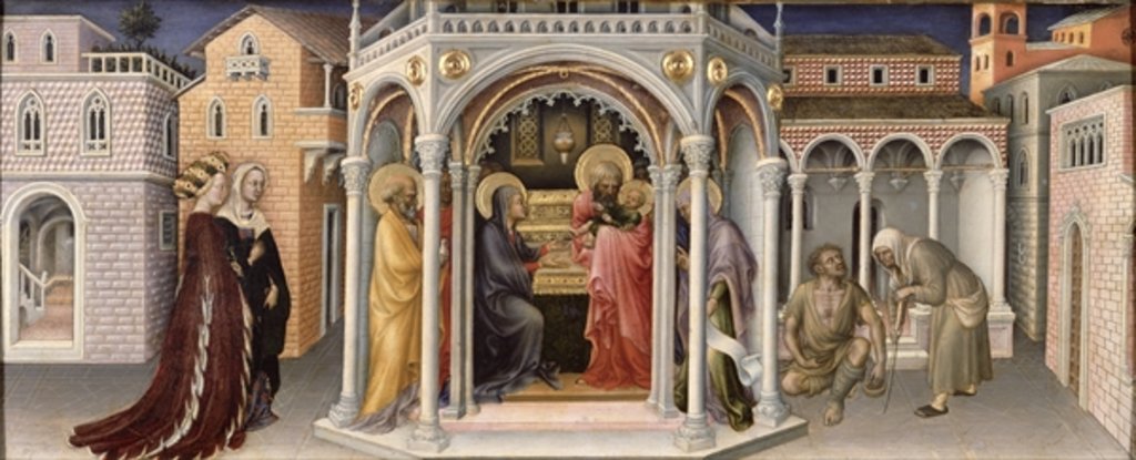Detail of The Presentation in the Temple by Gentile da Fabriano