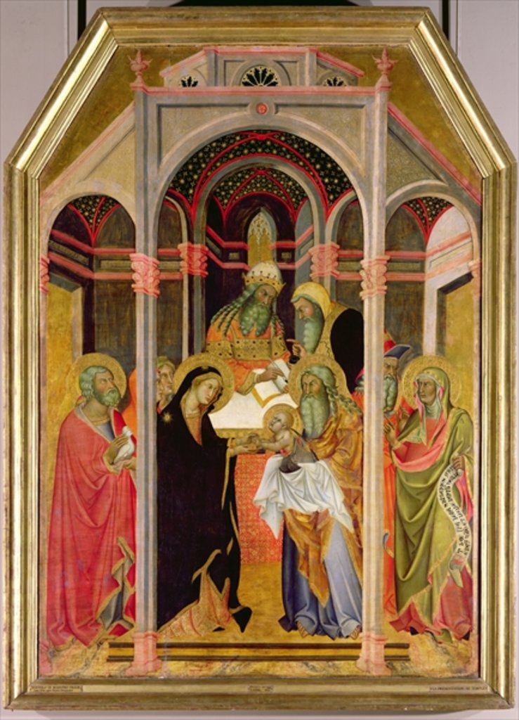Detail of The Presentation in the Temple by also Manfredi de Battilori Bartolo di Fredi