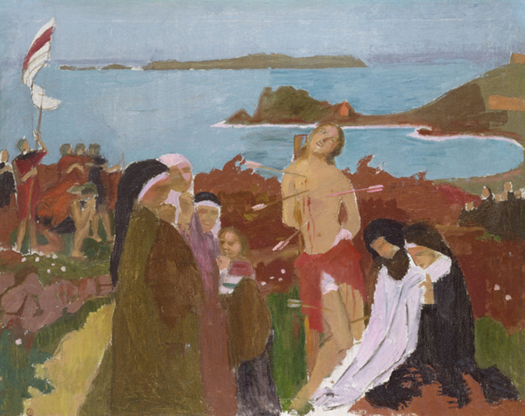 Detail of Saint Sebastian by the sea, 1912 by Maurice Denis