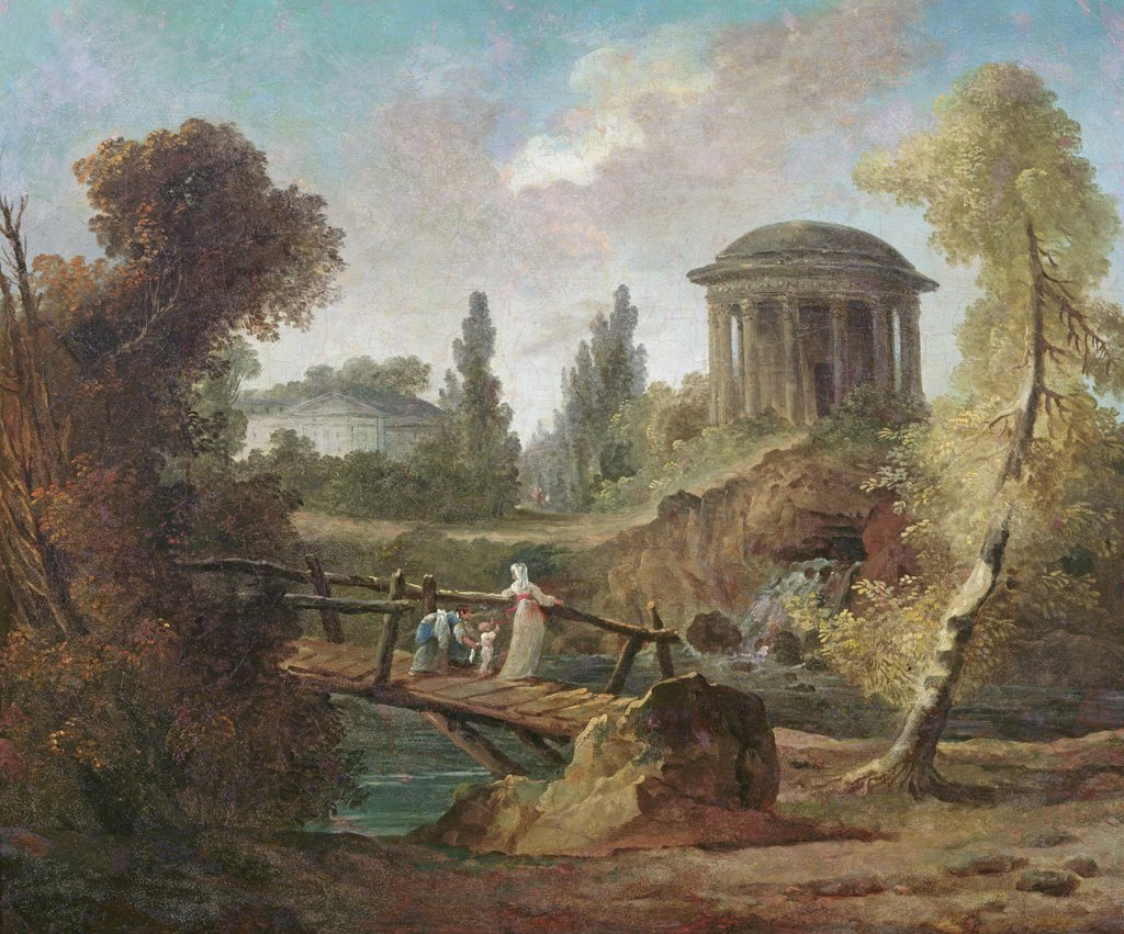 Detail of The Cascades at Tivoli, c.1775 by Hubert Robert