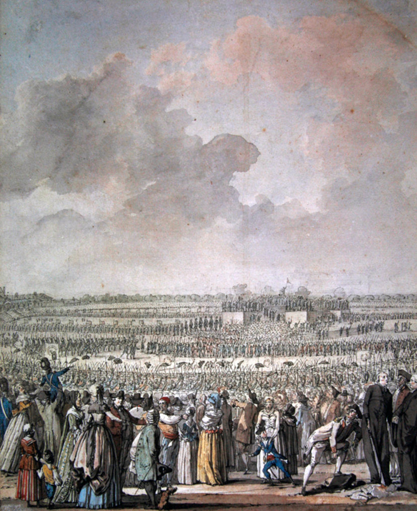 Detail of The Festival of the Federation at the Champ de Mars, 14 July 1790 by Jacques Francois Joseph Swebach