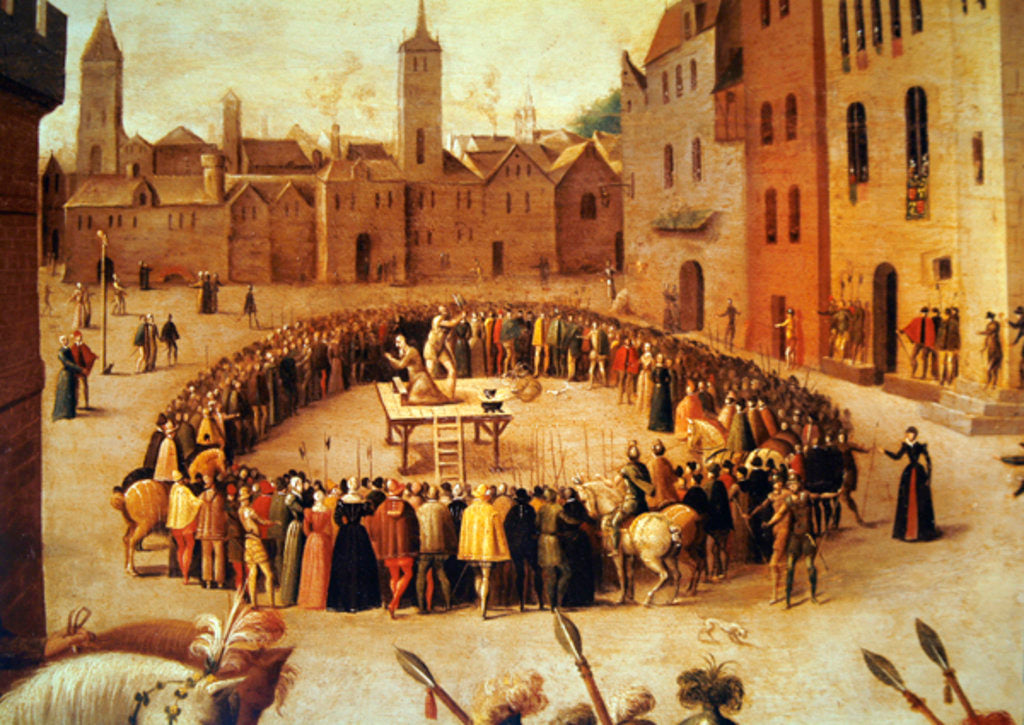Detail of The Execution of Sir Thomas More in 1535 by Antoine Caron
