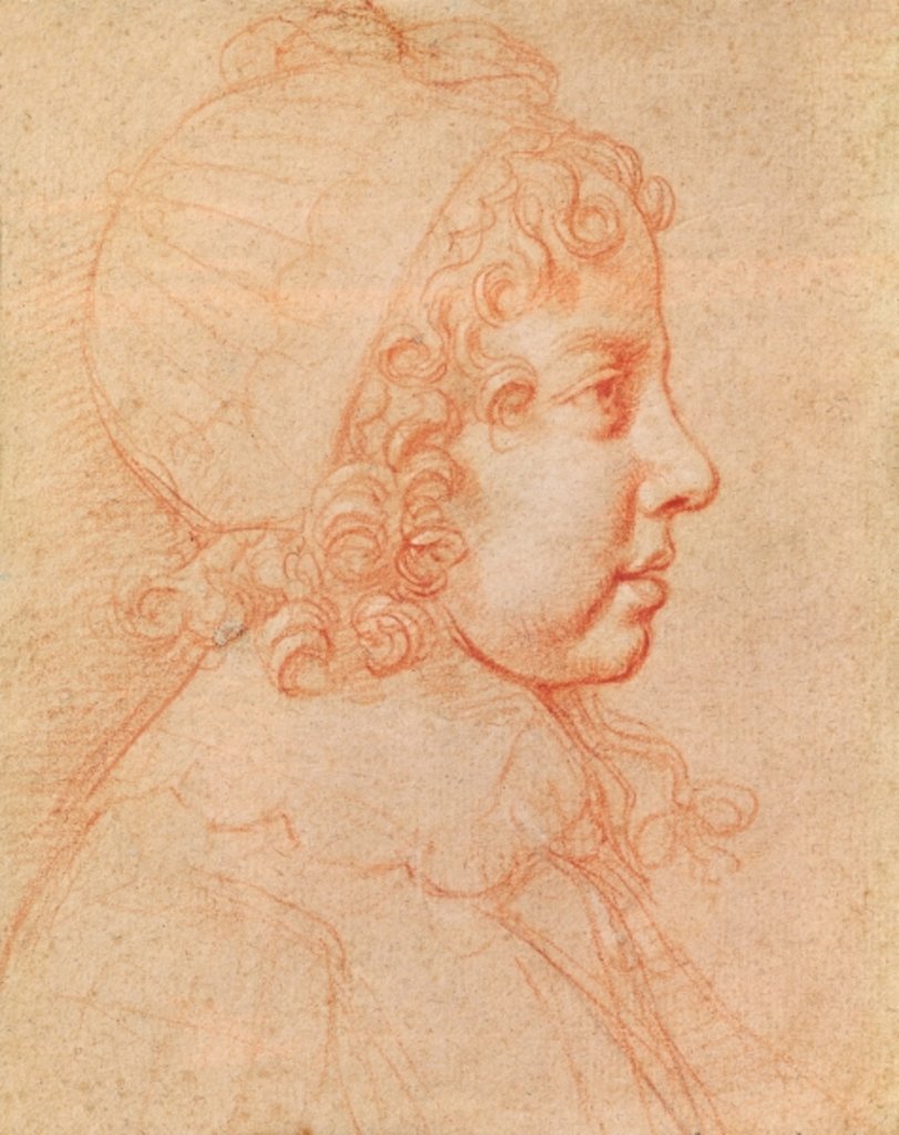Detail of Portrait of Louis XIV as a child by Philippe de Champaigne