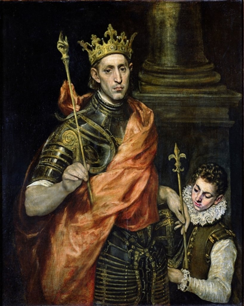 Detail of St. Louis and his Page, c.1585-90 by El Greco